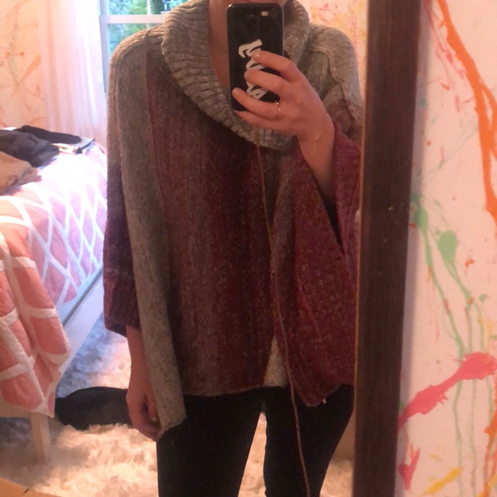 Free people sweater shawl